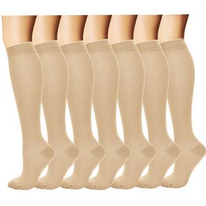 7 pairs compression stockings